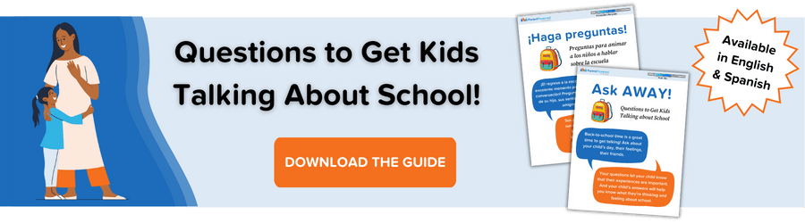 Download our "Ask Away!" guide to get kids talking about school!