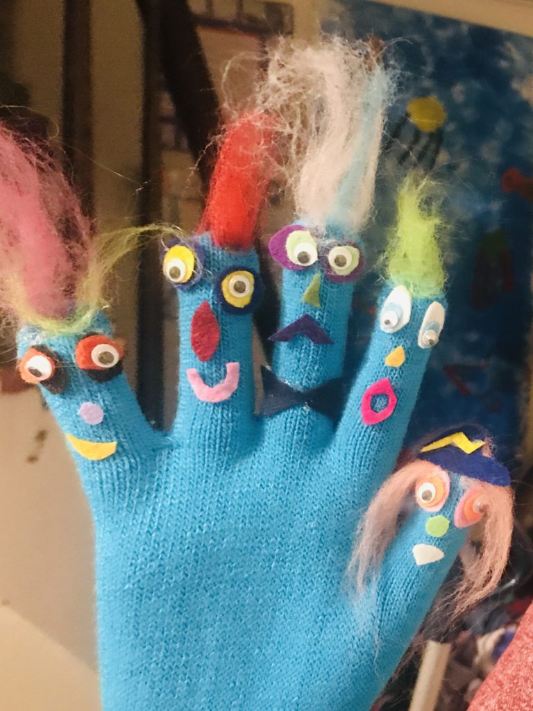 Rebecca's hand puppet, the Teenies - school readiness