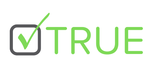 Graphic showing the word TRUE and a green checkmark in a checkbox.